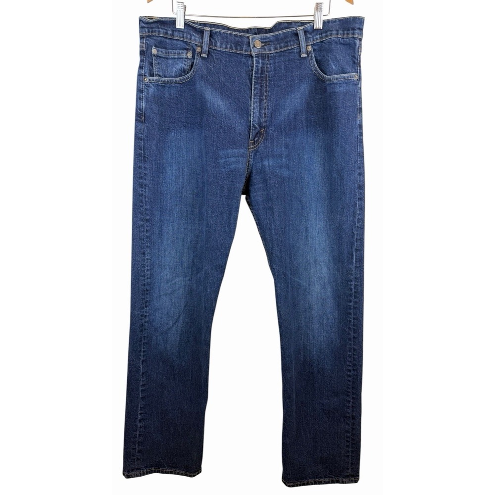 Levi's 505 Men's 40x32 Regular Fit Straight Leg Blue Denim Stretch‎
